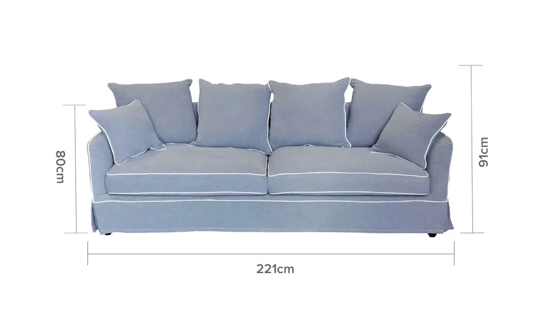 East Hampton Grey 3 seater Sofa