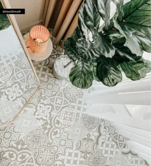 Eclectic Natural Vinyl Rug