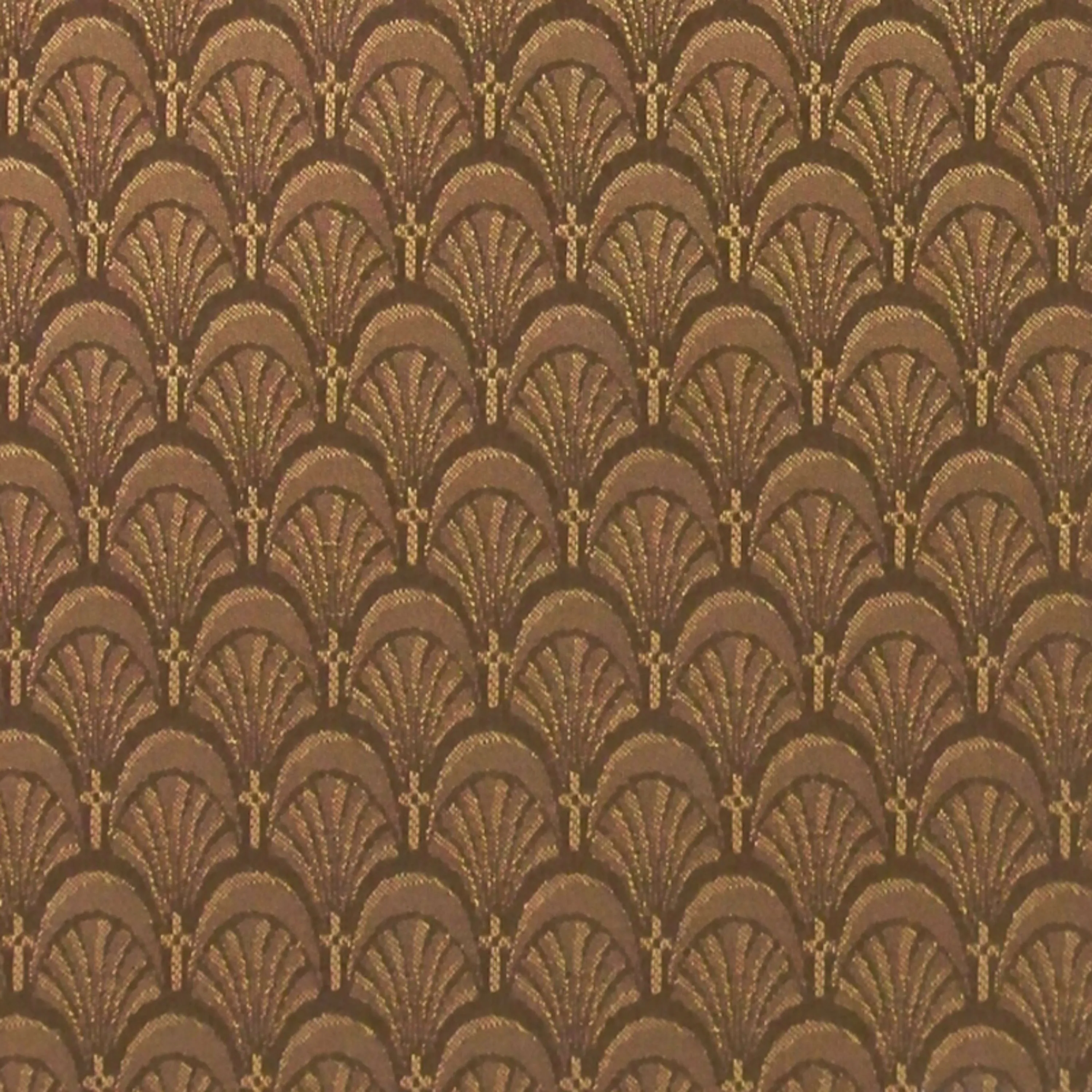 Embroidered 18.5''W Church Chair in Arches Fabric - Gold Vein Frame