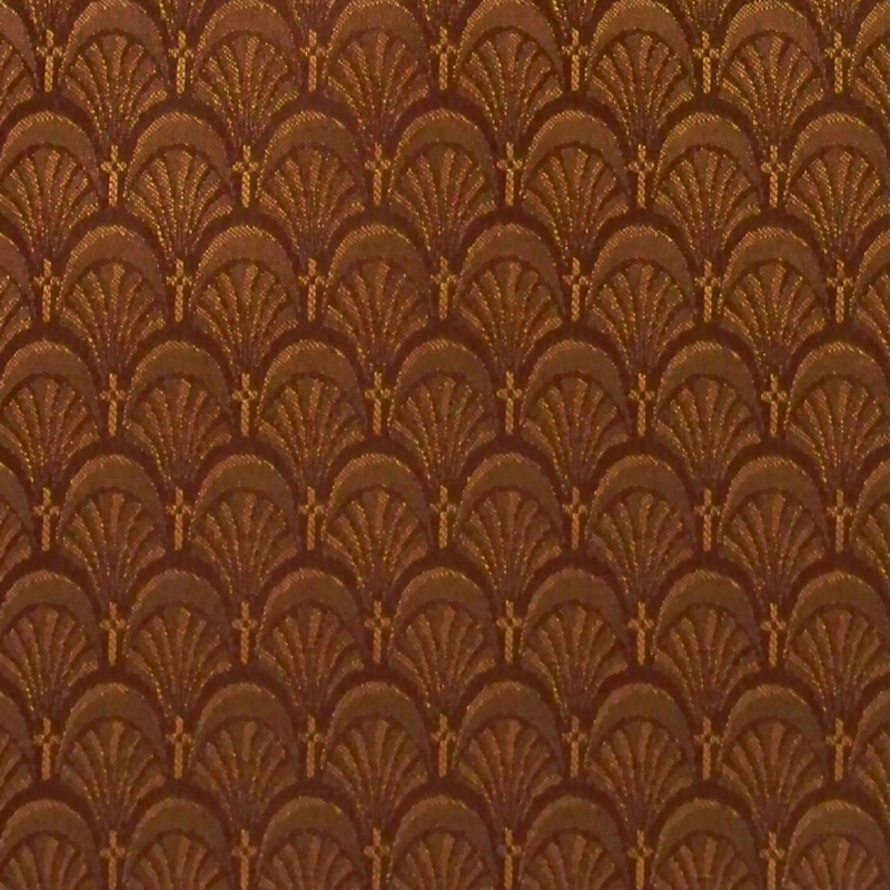 Embroidered 18.5''W Church Chair in Arches Fabric - Gold Vein Frame