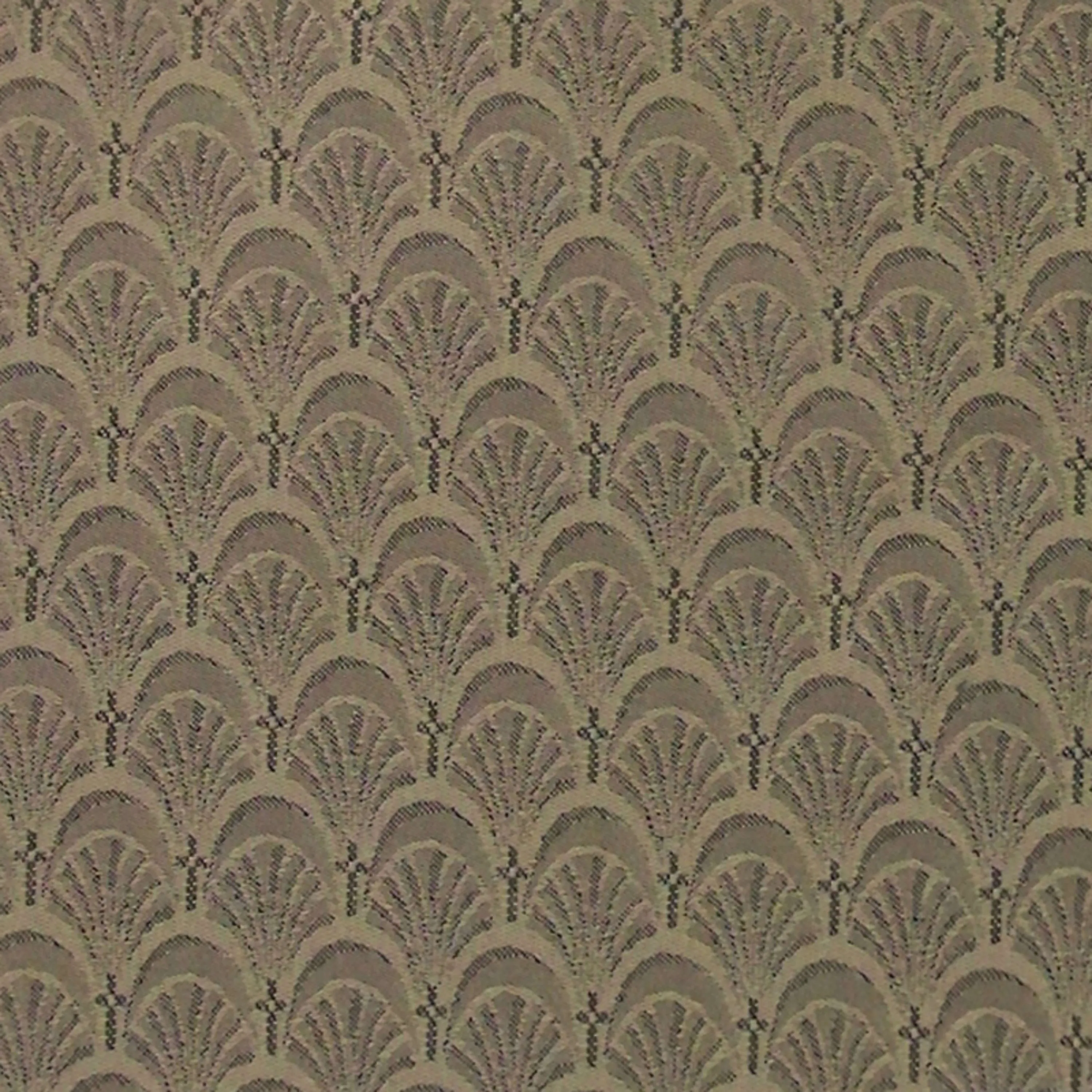 Embroidered 18.5''W Church Chair in Arches Fabric - Gold Vein Frame