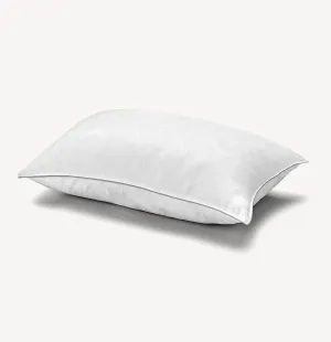 Extra Stuffed Allergy Free White Down Side/Back Sleeper Pillow with MicronOne Technology