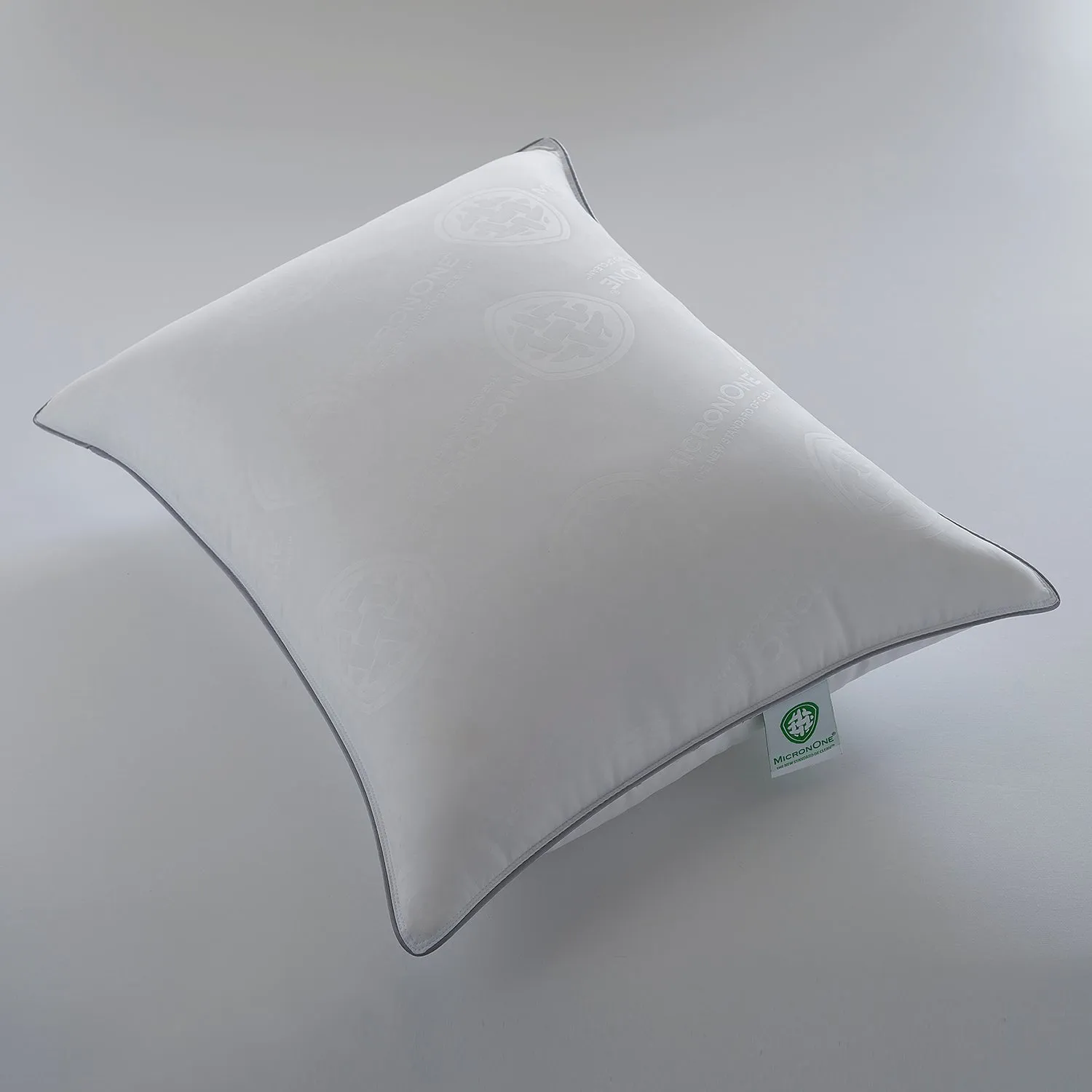 Extra Stuffed Allergy Free White Down Side/Back Sleeper Pillow with MicronOne Technology