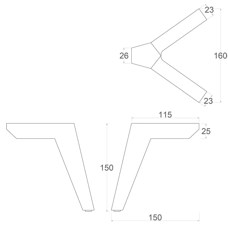 Finnmark Metal Furniture Legs
