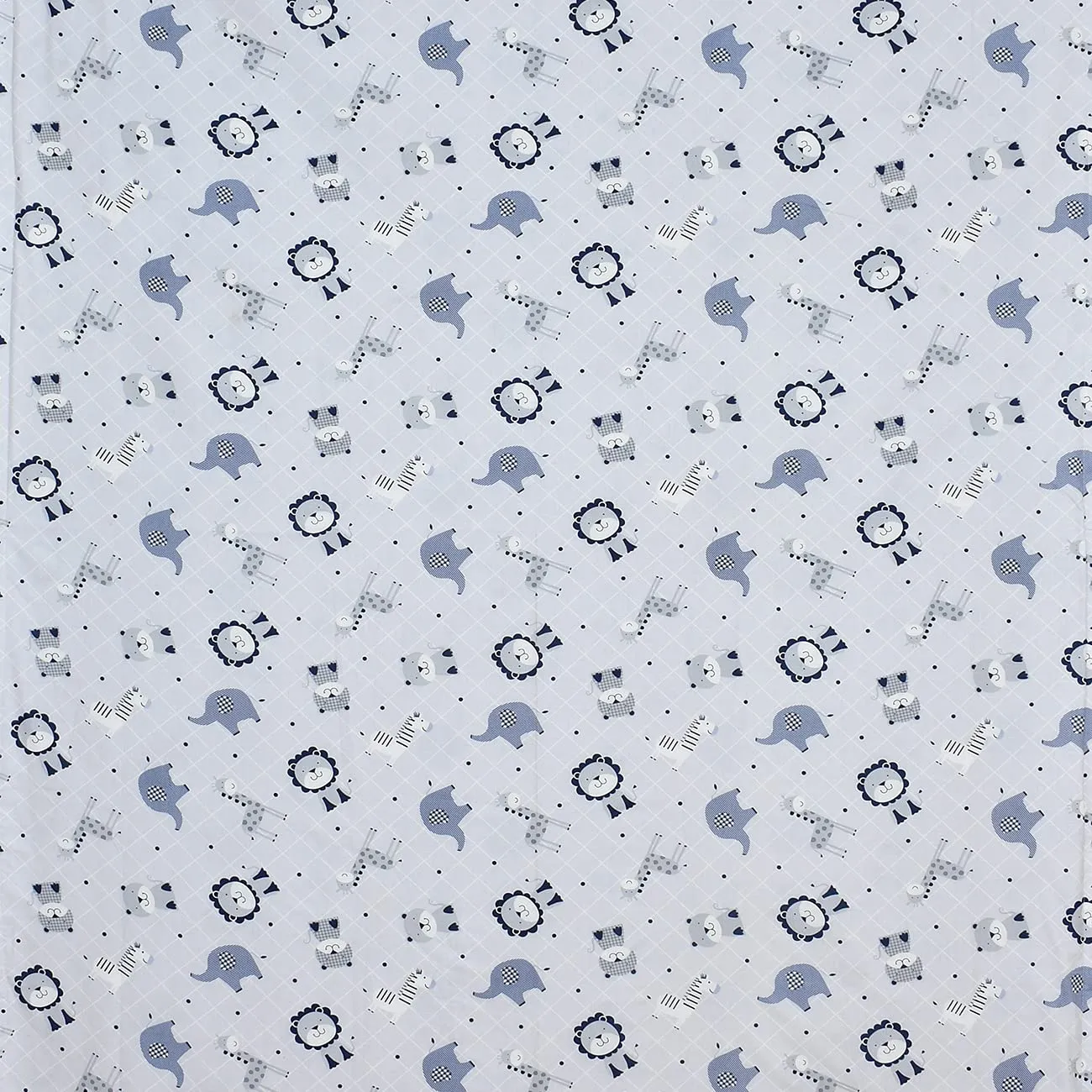 Florida Cotton Double Bed All Season Reversible AC Dohar for Kids (Ice Blue, 146x220 CM)