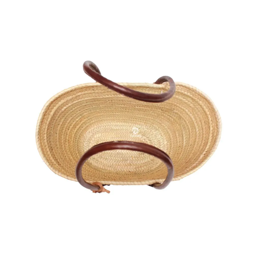 French Baskets Straw Bag with Long Shoulder Strap - Large
