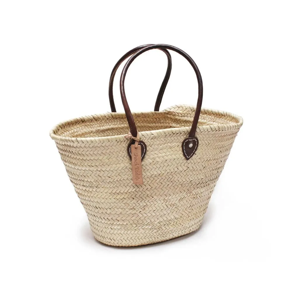 French Baskets Straw Bag with Long Shoulder Strap - Large