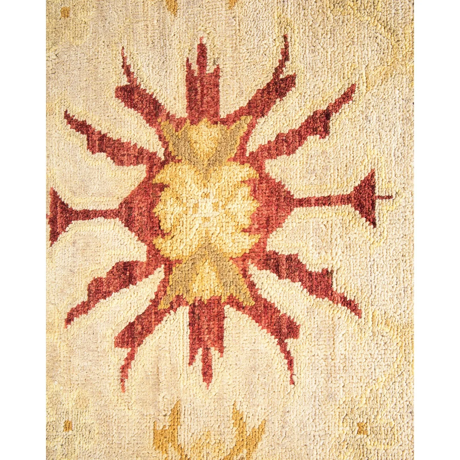 Gold Traditional Wool Rug - 8'2" x 10'1"