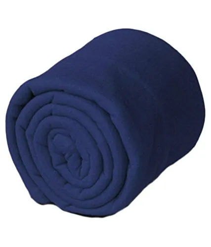 Goyal's ® Double Fleece Blanket Blue & Coffee Set of 2