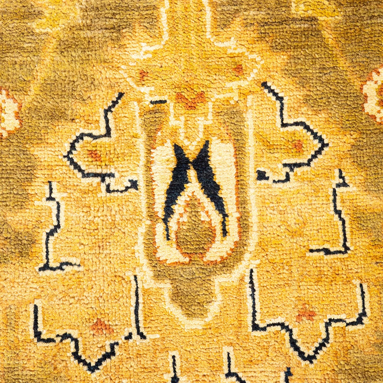 Green Traditional Wool Rug - 8' x 10'3"