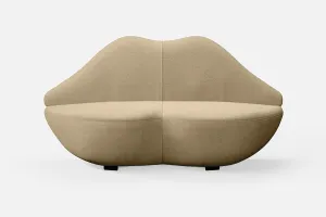 Grosseto 2 Seater Sofa Beige Linen Fabric