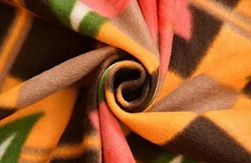 Handloomentic All Season Multipurpose Polar Fleece Single Bed Printed Assorted Multicolor Light Weight Blanket - 90 x 60 inch Pack of 3