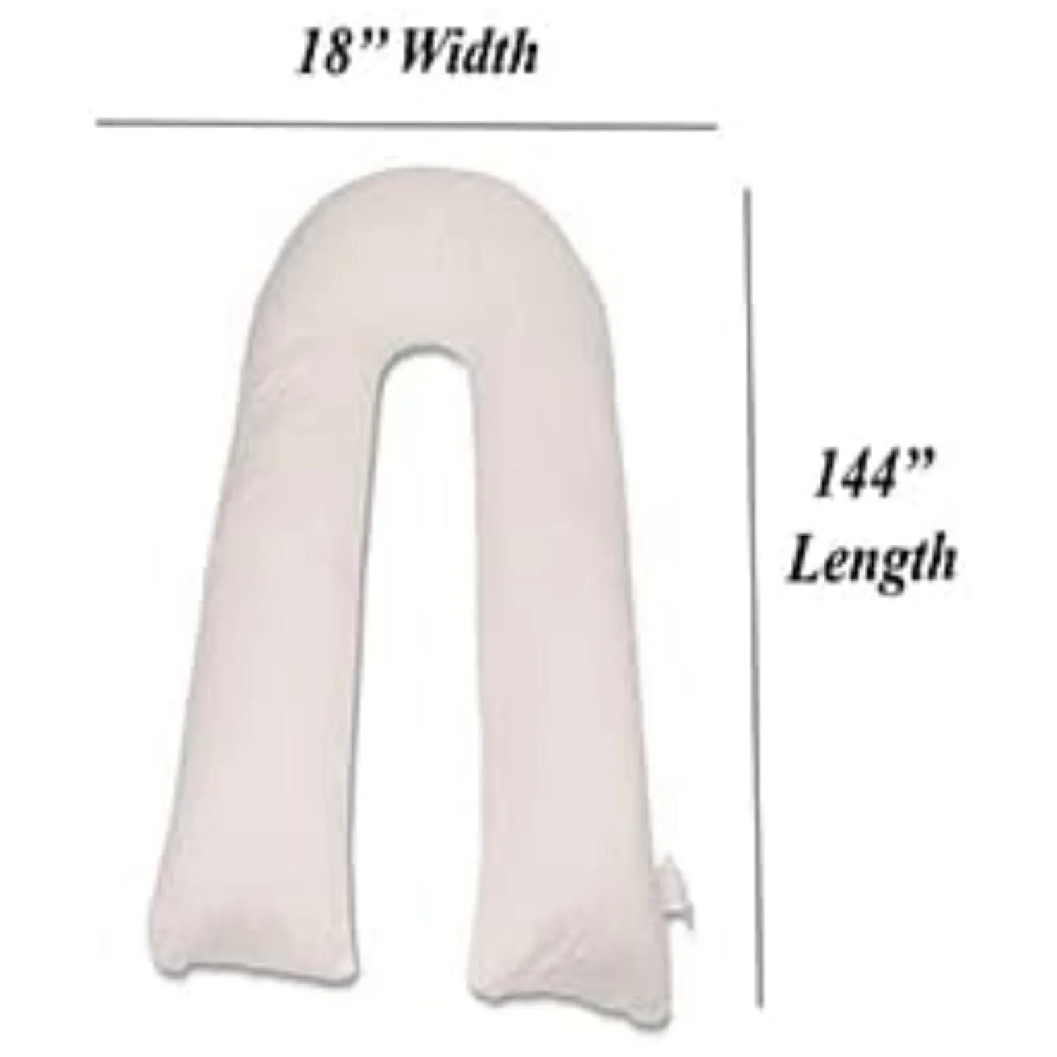 Hollowfibre Filled Full Body Support U-Shaped Maternity Pillow for Sleeping – 12 Feet