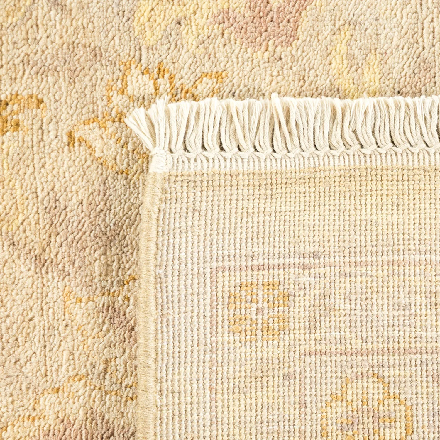 Ivory Traditional Wool Rug - 8'1" x 14'1"