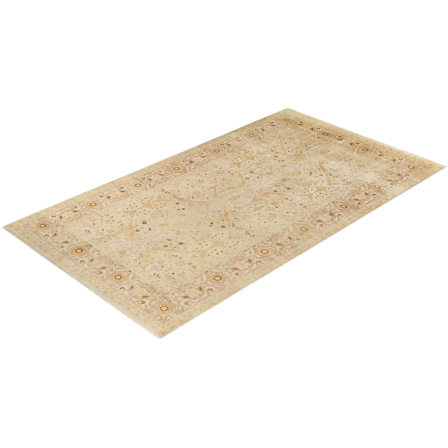 Ivory Traditional Wool Rug - 8'1" x 14'1"
