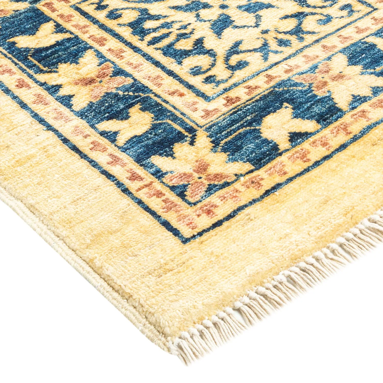 Ivory Traditional Wool Rug - 9' x 12'7"