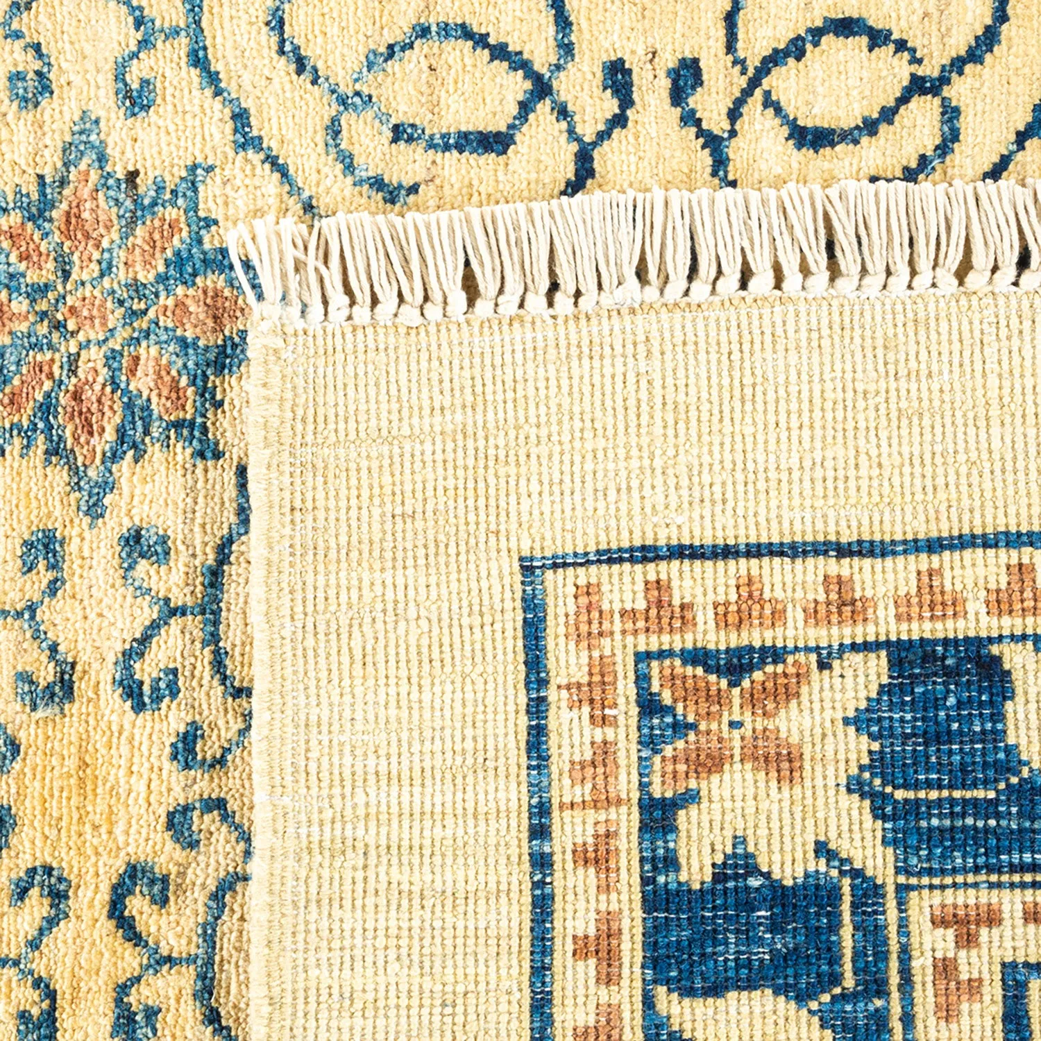 Ivory Traditional Wool Rug - 9' x 12'7"