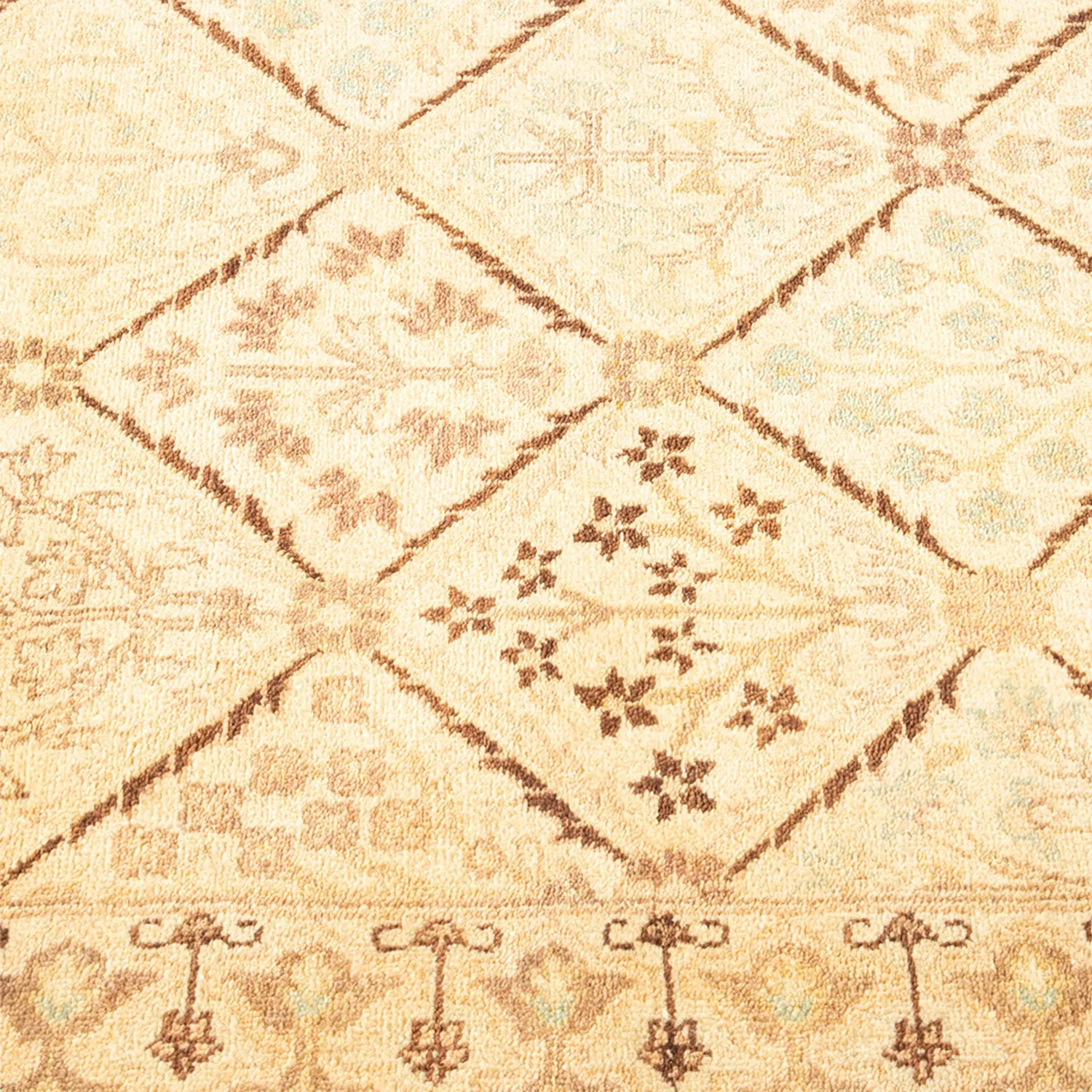 Ivory Transitional Wool Runner - 2'7" x 11'7"