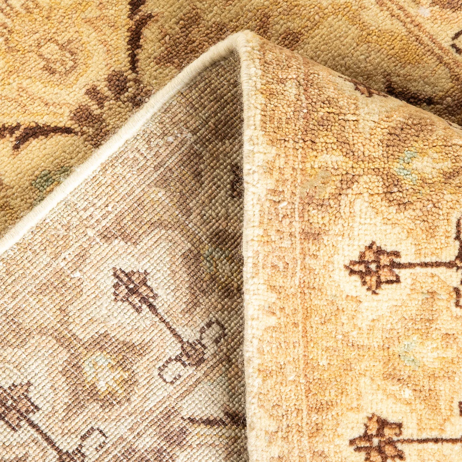 Ivory Transitional Wool Runner - 2'7" x 11'7"