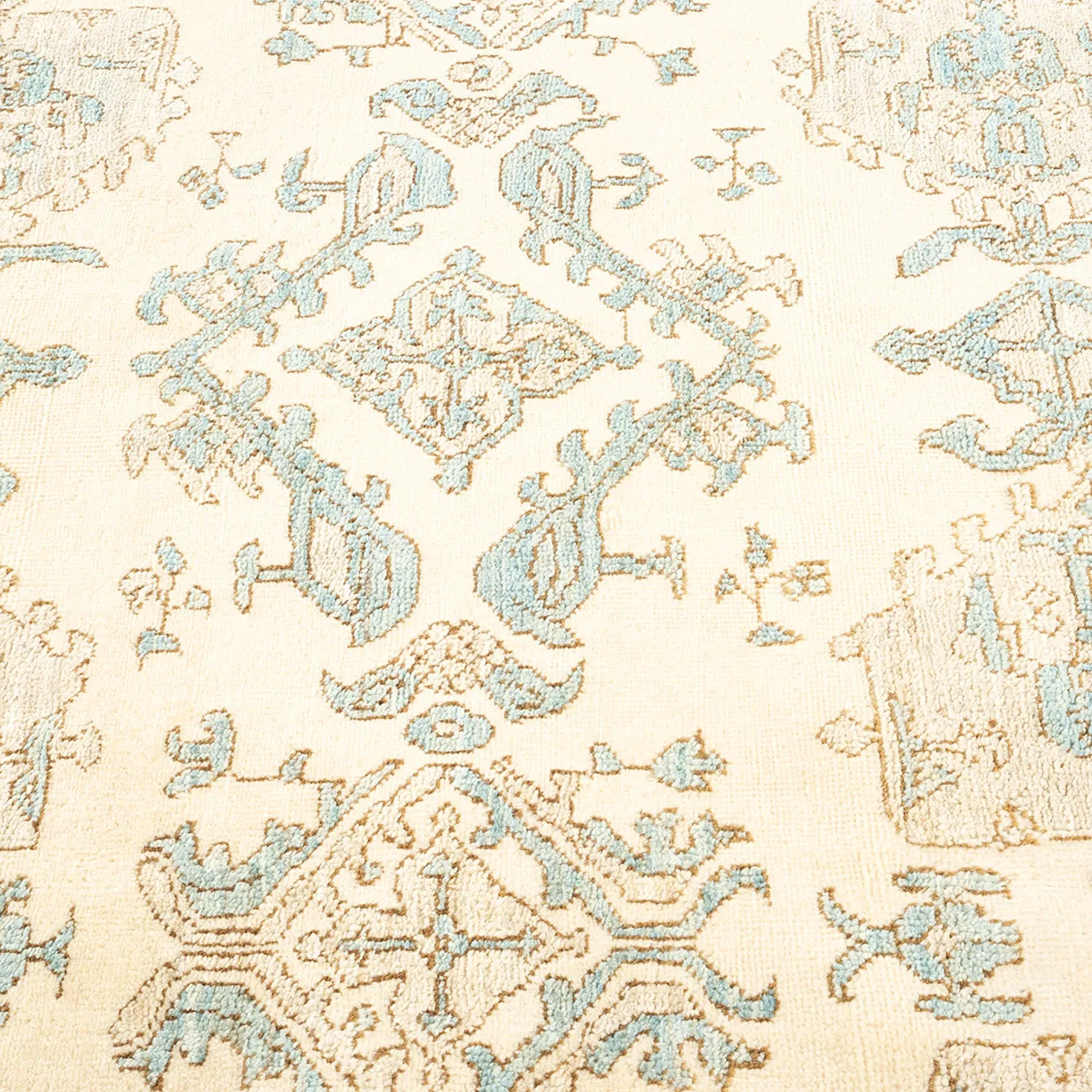 Ivory Transitional Wool Runner - 3'5" x 10'2"