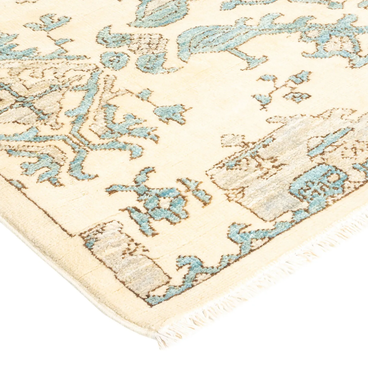 Ivory Transitional Wool Runner - 3'5" x 10'2"