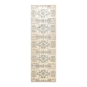 Ivory Transitional Wool Runner - 3'5" x 10'2"