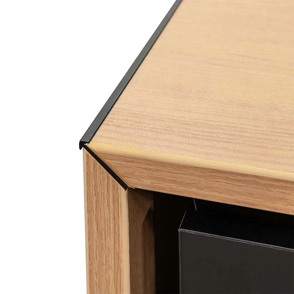 Janell 2.3m Left Return Office Desk - Natural