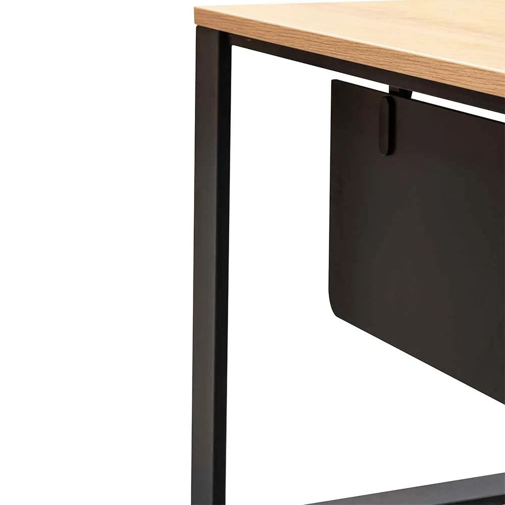 Janell 2.3m Left Return Office Desk - Natural