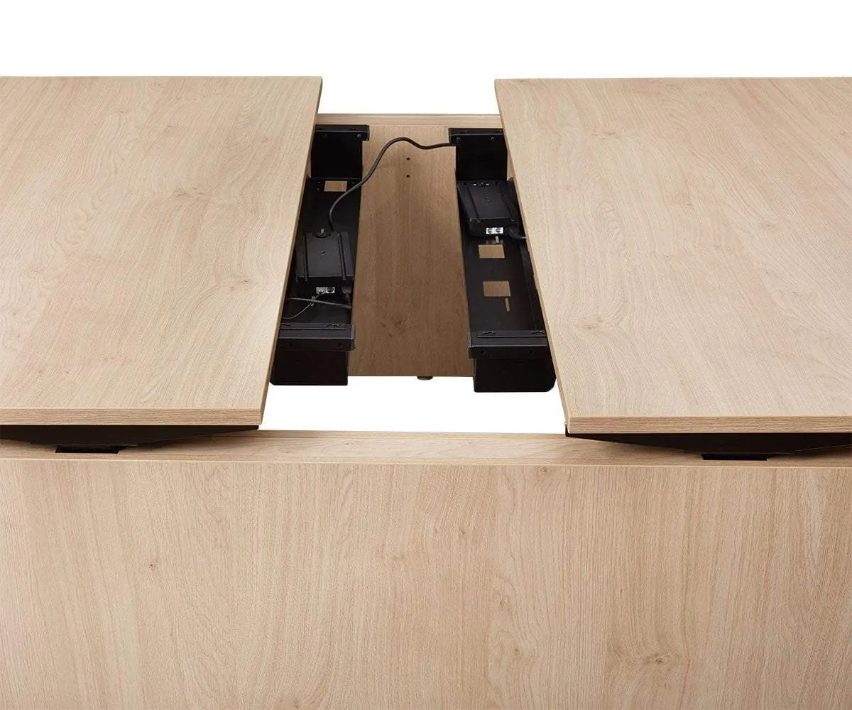 Jensen Double Sit Stand Desk with Panels