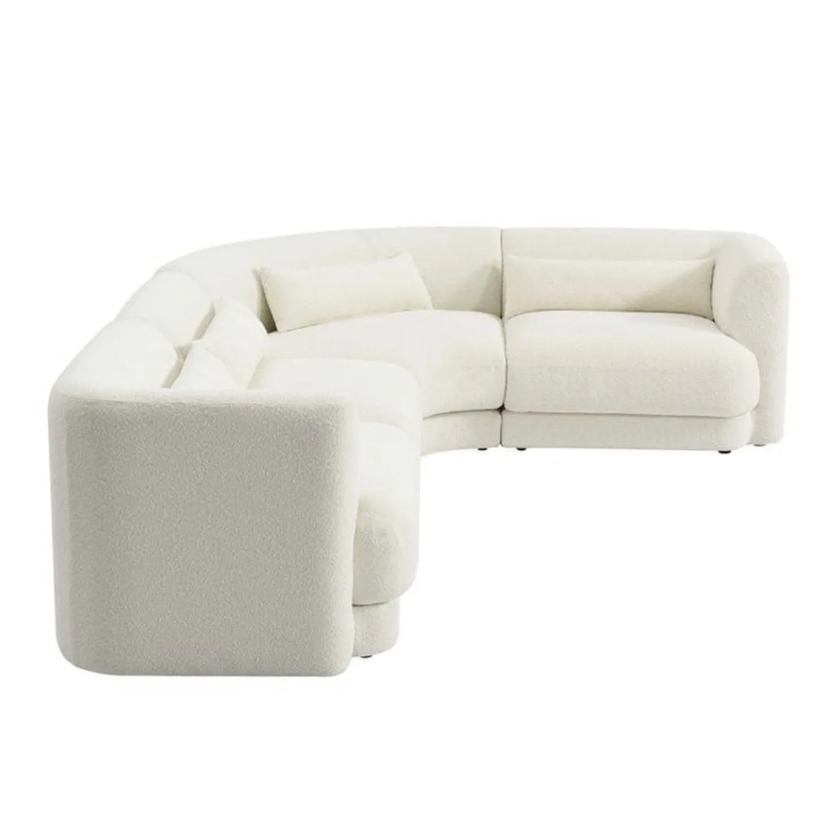 Jim Boucle Curve Sofa