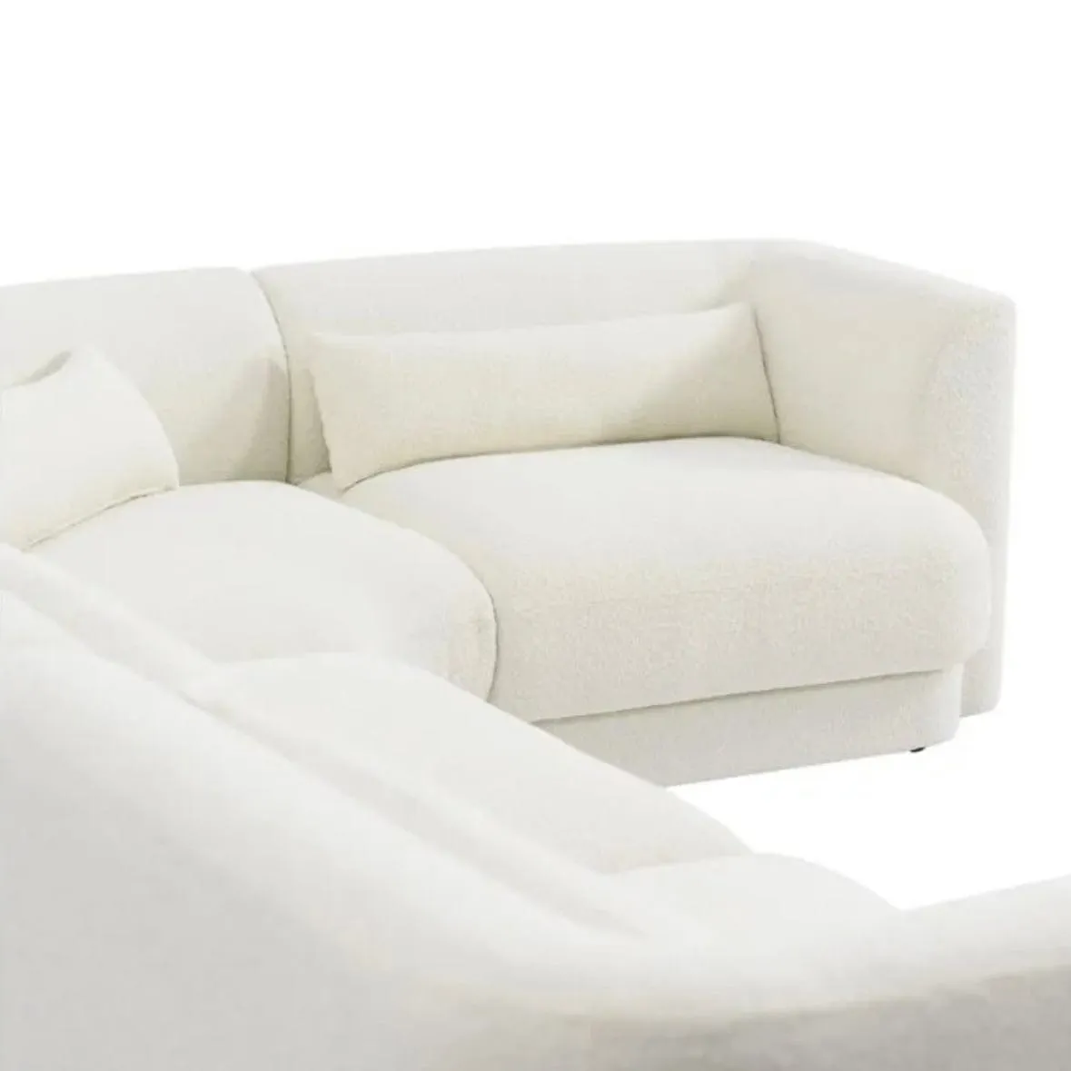Jim Boucle Curve Sofa