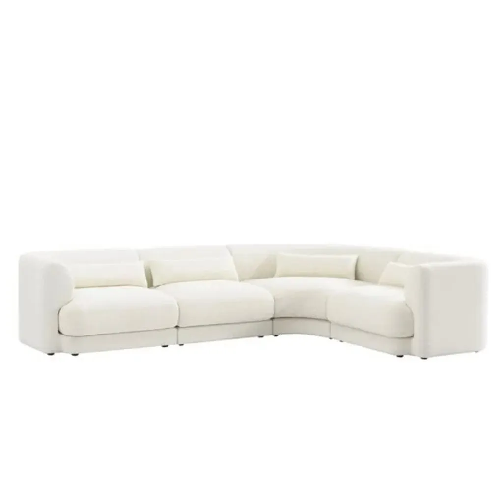 Jim Boucle Curve Sofa