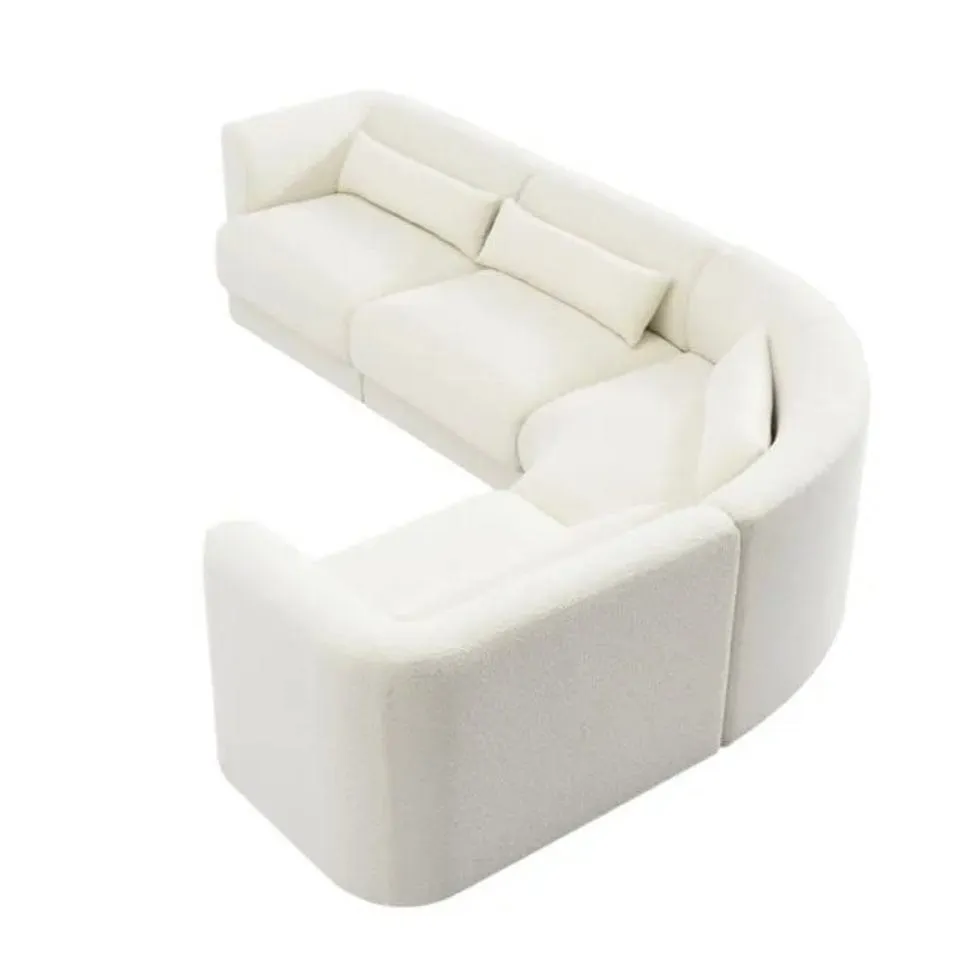 Jim Boucle Curve Sofa