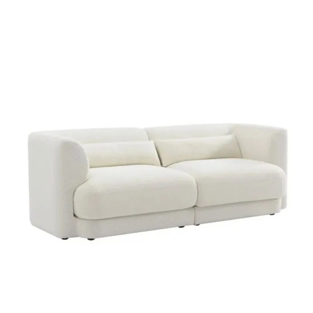 Jim Boucle Curve Sofa