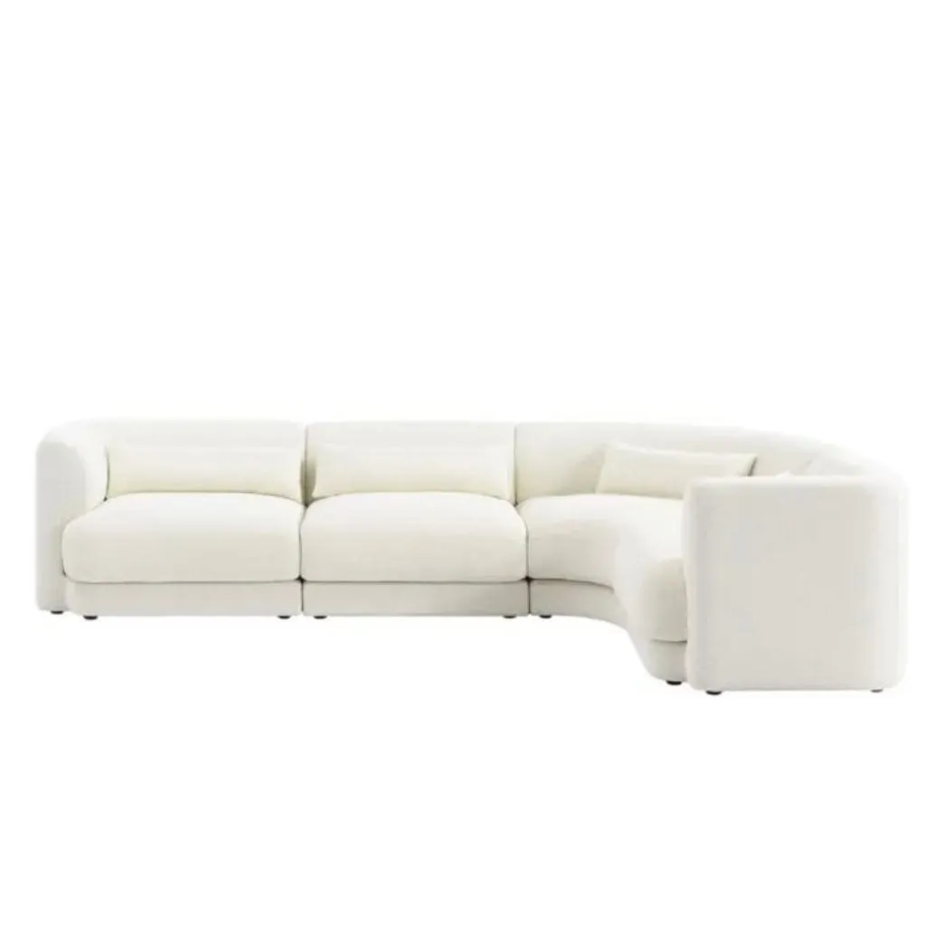 Jim Boucle Curve Sofa