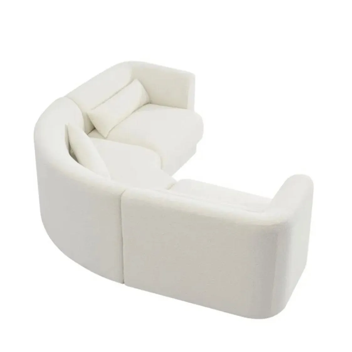 Jim Boucle Curve Sofa