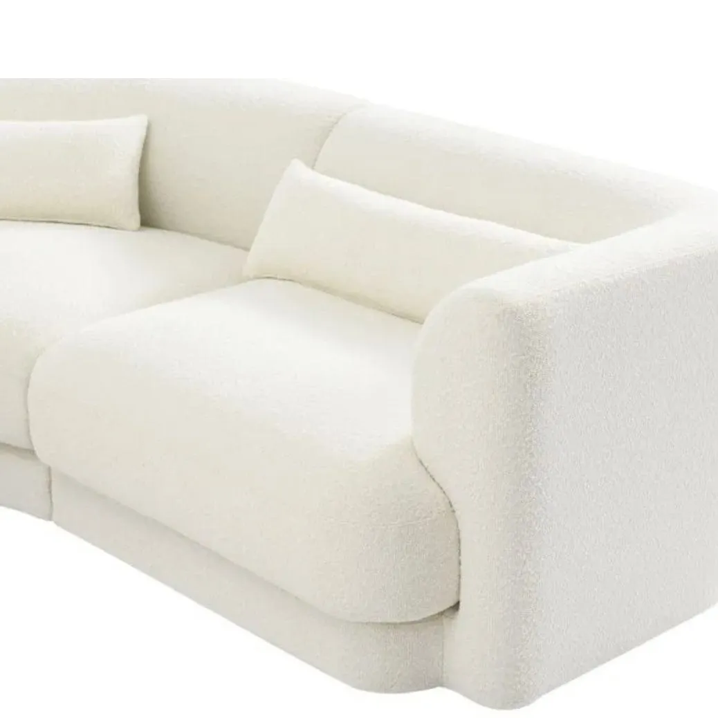 Jim Boucle Curve Sofa