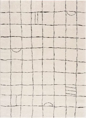 Keanu Black & White Gambit Rug