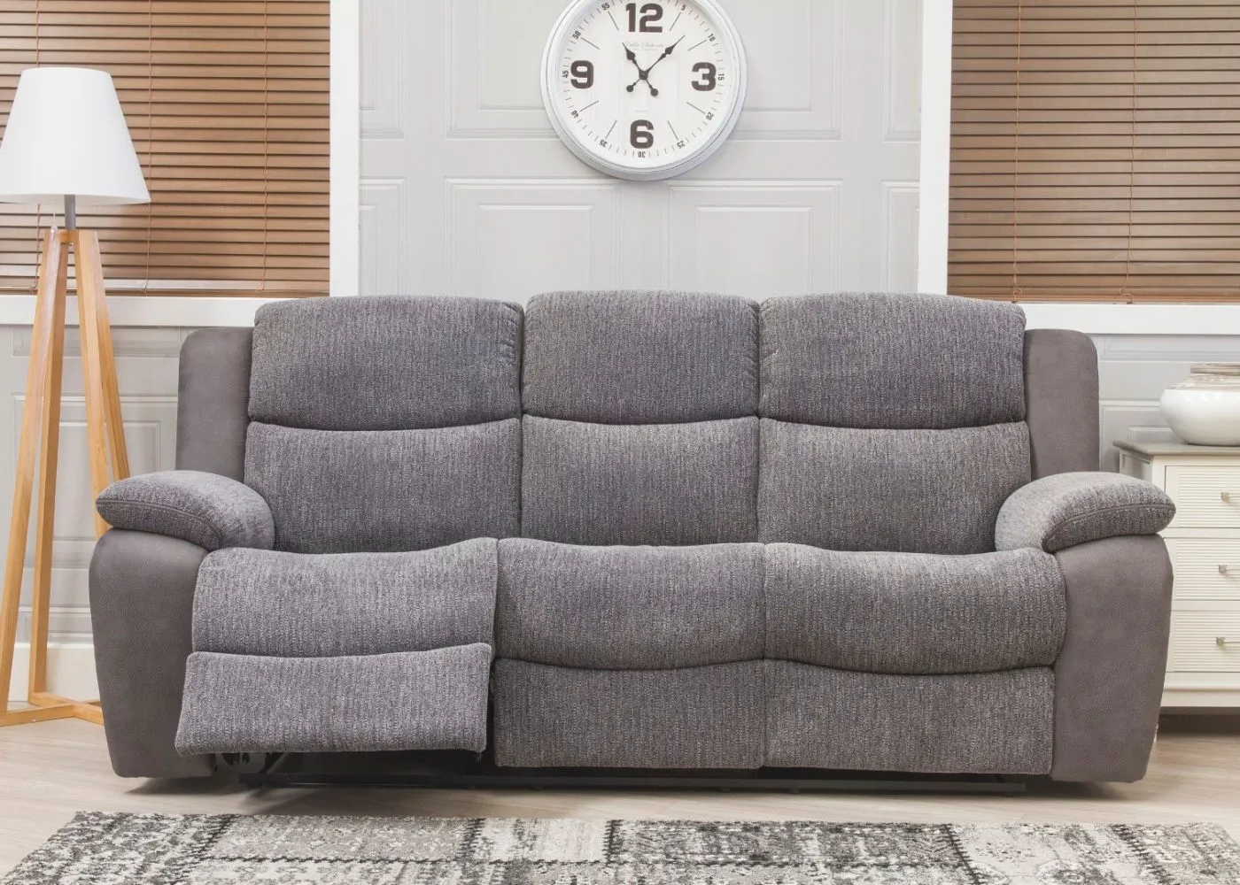 Legend Grey Fabric Reclining Sofa Range by Sofahouse
