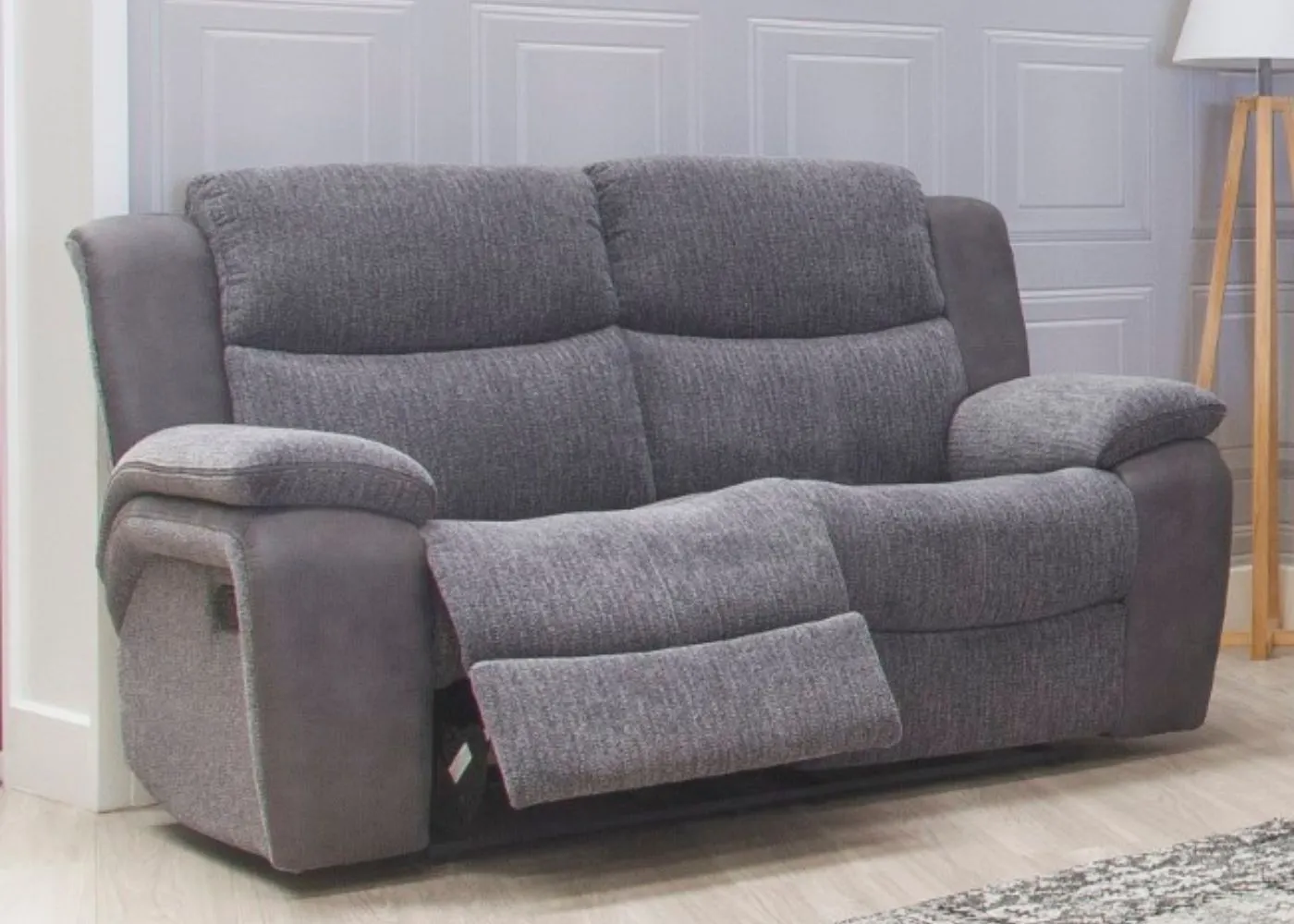 Legend Grey Fabric Reclining Sofa Range by Sofahouse