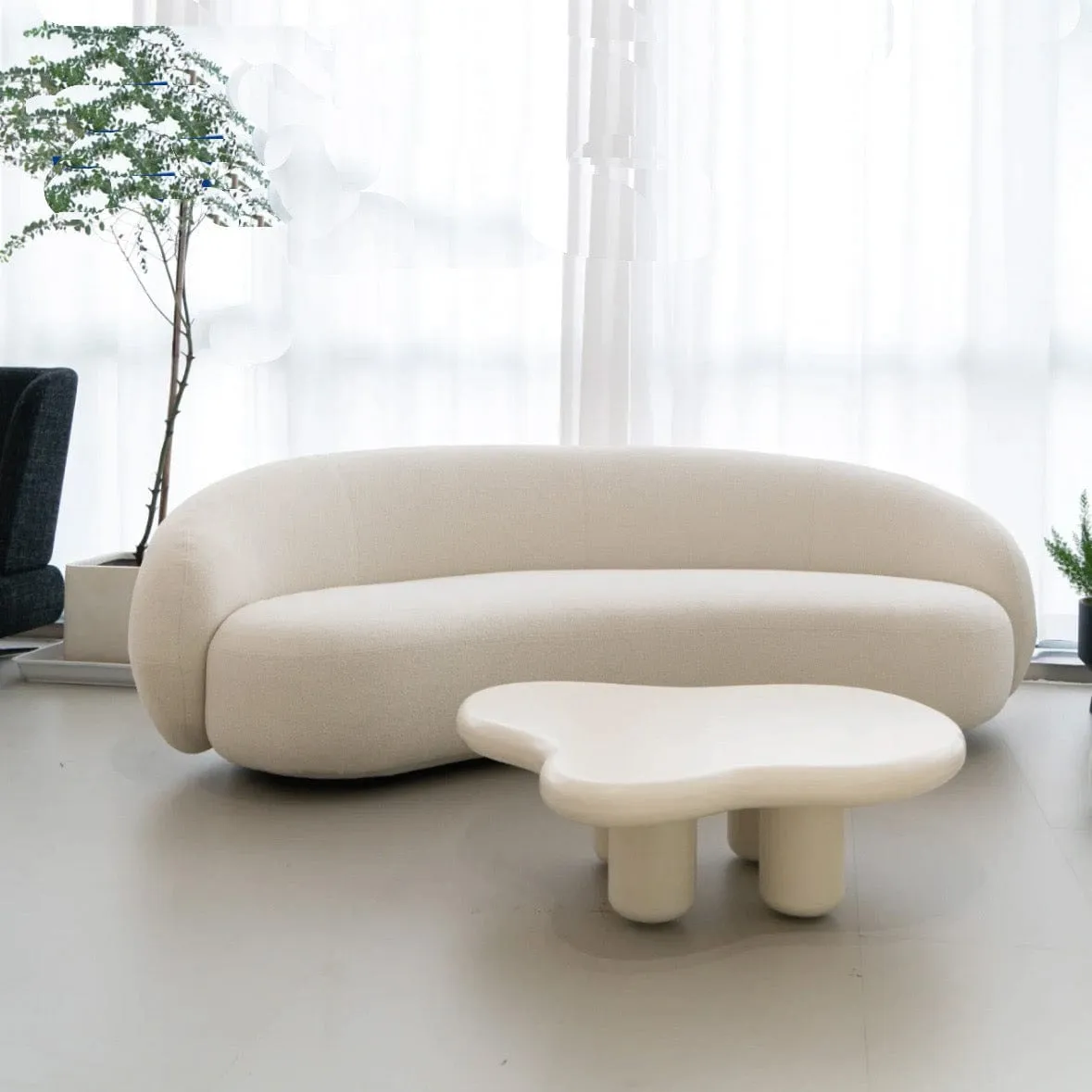 Lisa Performance Boucle Curve Sofa