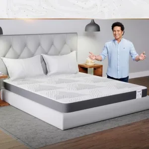 Livpure Smart Duos Reversible HR Foam Mattress |3D Sleep Zones| Manufactured with Dow ComfortScience | Premium Certified Fabric | EGAPA Purifying Filter | Double 72x48x5 inches, Removable Zipper Cover