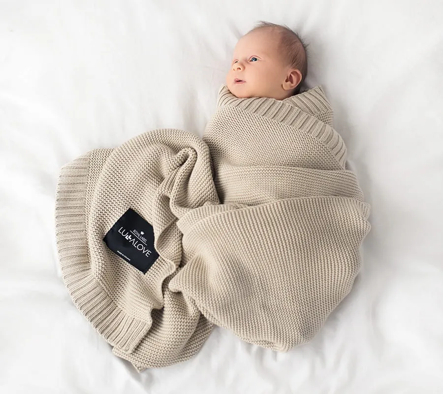 Lullalove Bamboo Baby Blanket - Classic Knit