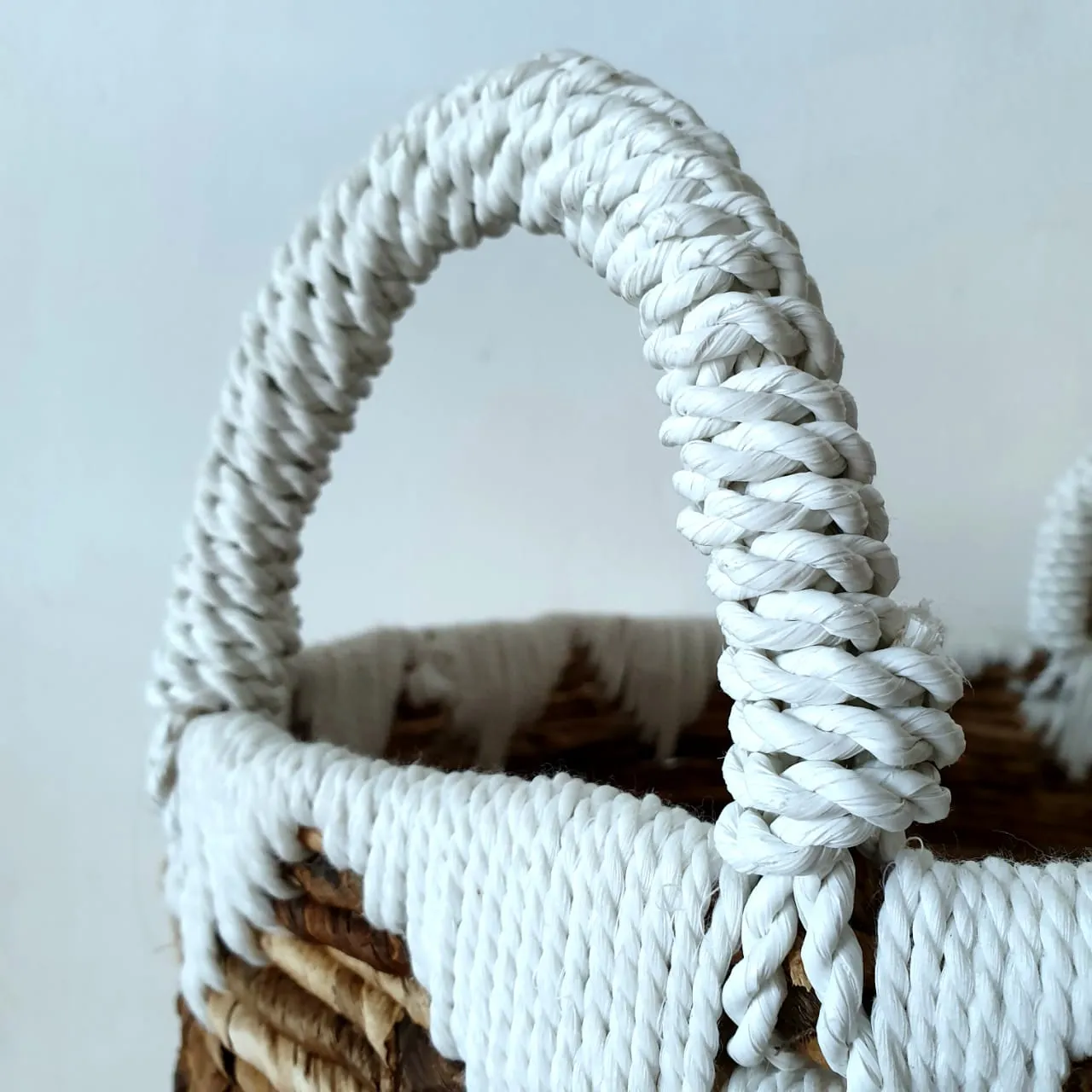 Mac Set 3 Natural Banana Leaf Basket with Pattern