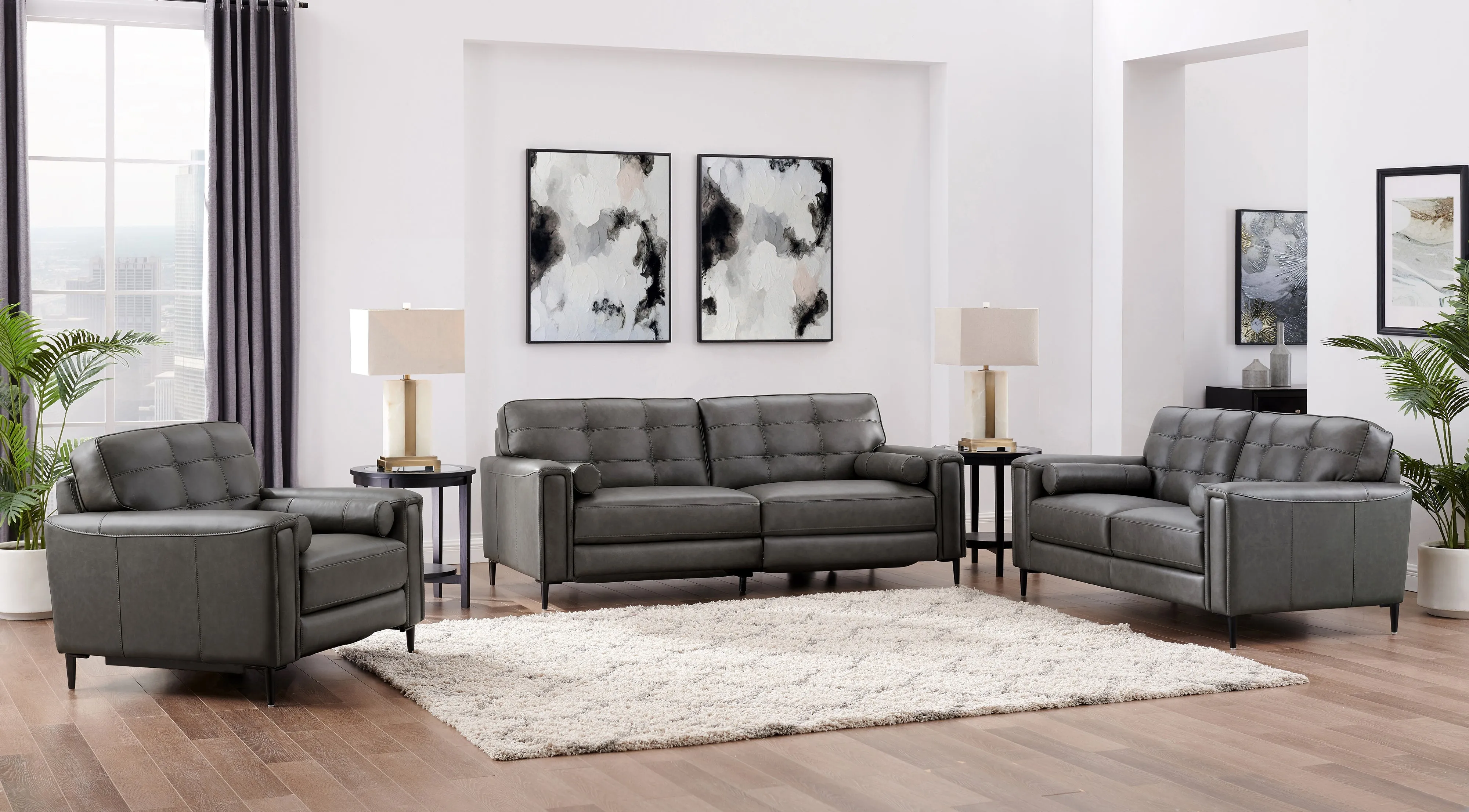 Mason Top Grain Leather Power Footrest Collection