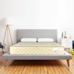 MEDISLEEP Breeze Mattress - 100% Natural Pincore Latex & HR Support Foam | 10 Years Warranty | Orthopedic & Reversible | Free Khadi Zipper Cotton Cover (Single Size, 72X30X5 Inch)