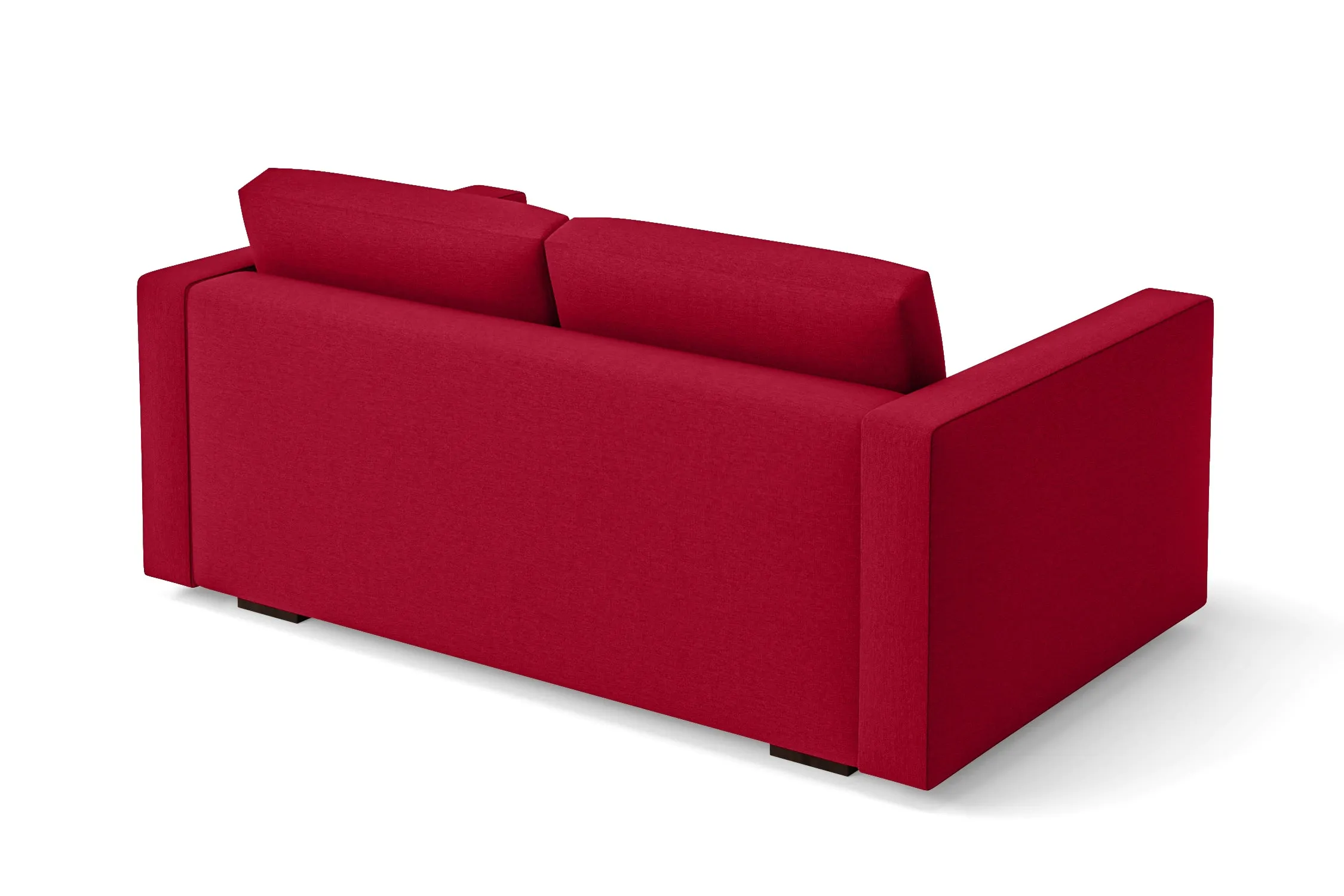 Messina 2 Seater Sofa Red Linen Fabric