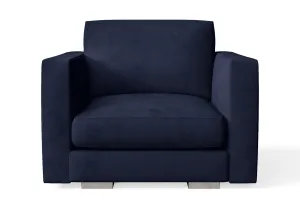 Messina Armchair Dark Blue Velvet