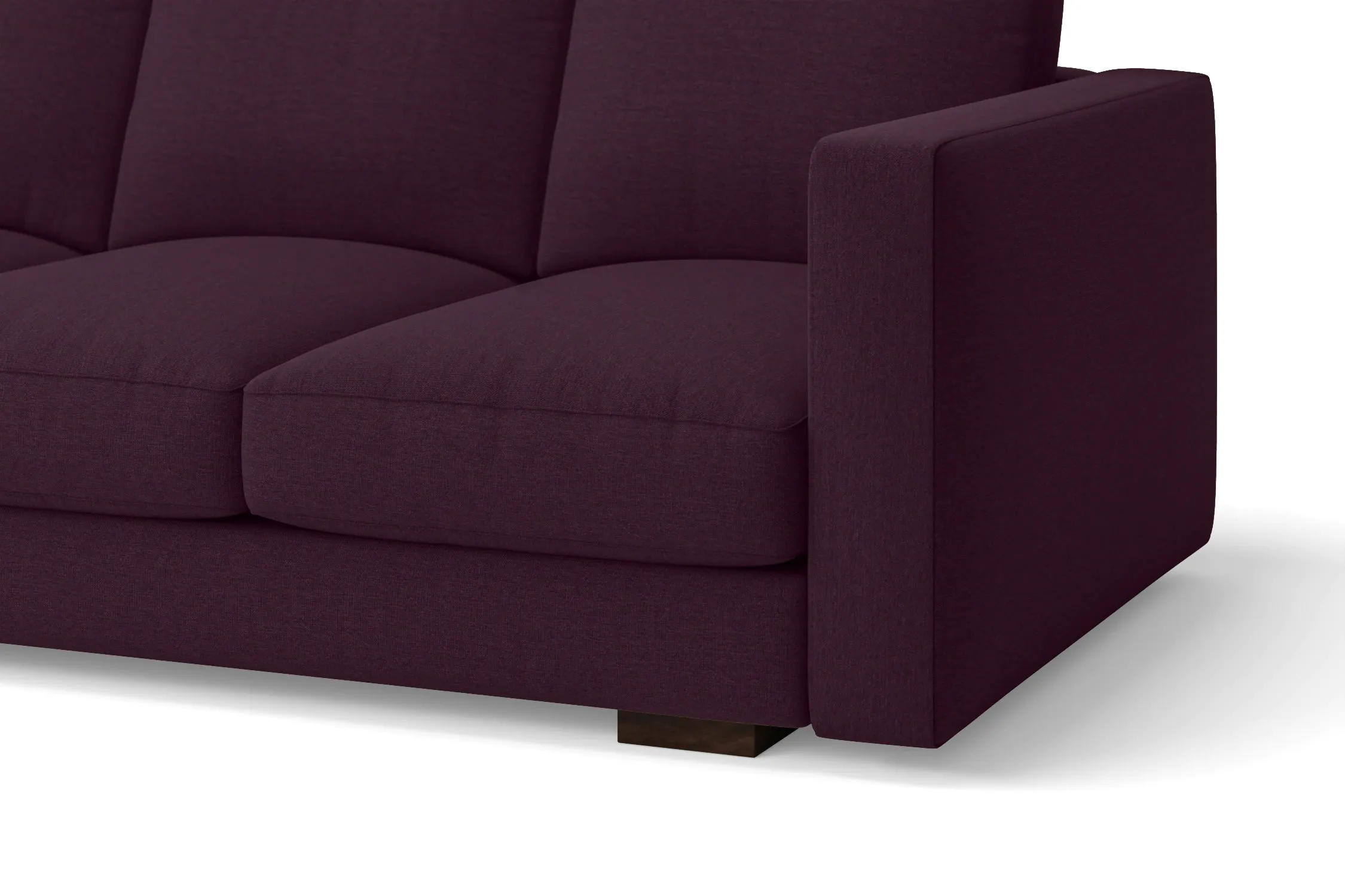 Messina Armchair Purple Linen Fabric