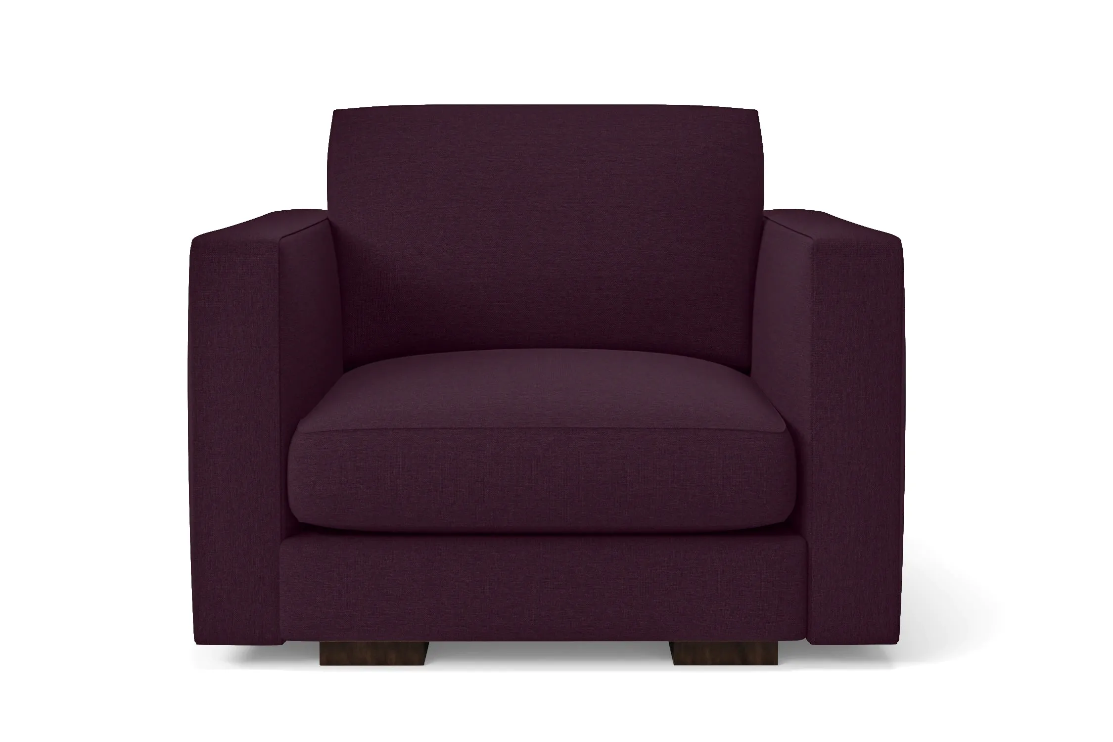 Messina Armchair Purple Linen Fabric